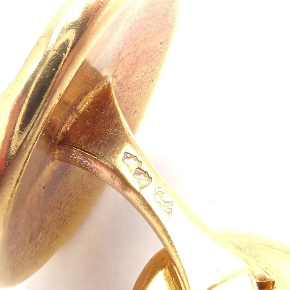 Vintage! Van Cleef & Arpels G. L'Enfant 18k Yellow Gold Zodiac Taurus Cufflinks